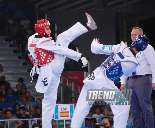 Bakı 2015 I Avropa Oyunları çərçivəsində taekvondo yarışları. Azərbaycan, 16 iyun 2015